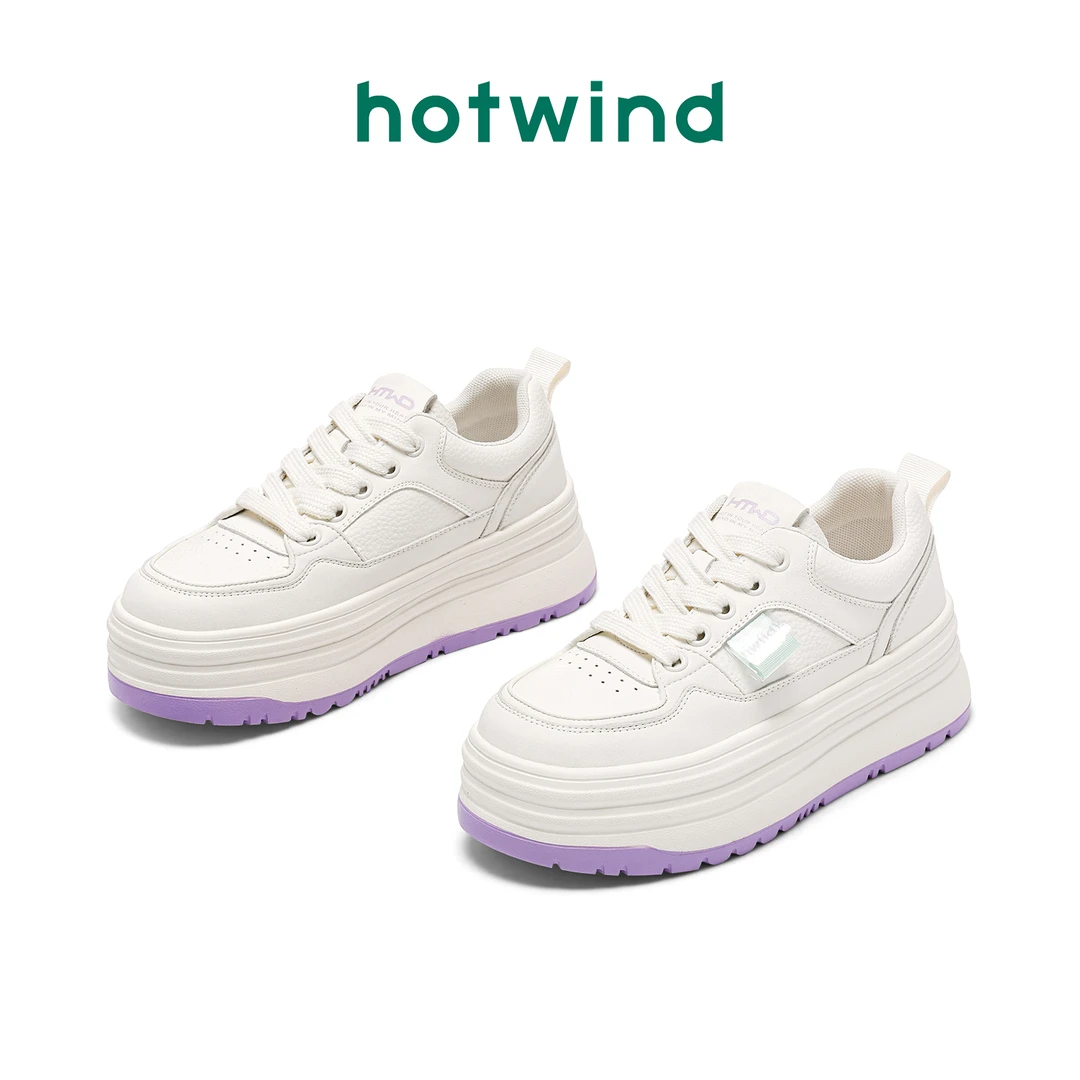 【风和日丽】热风厚底系带板鞋2025新款运动风休闲百搭潮流休闲鞋