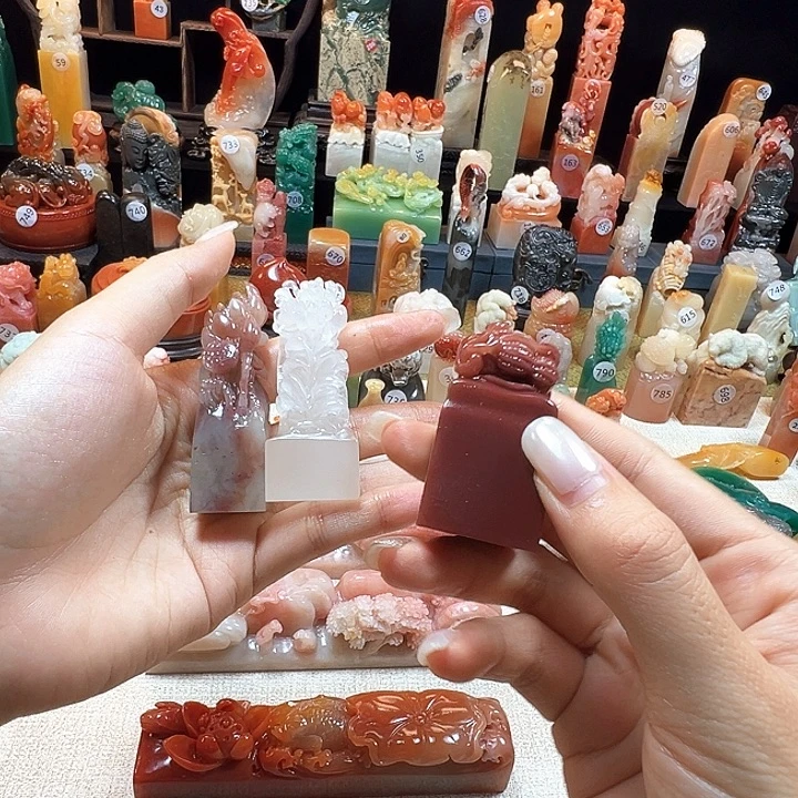 石***海印石昌化石寿山石雕刻