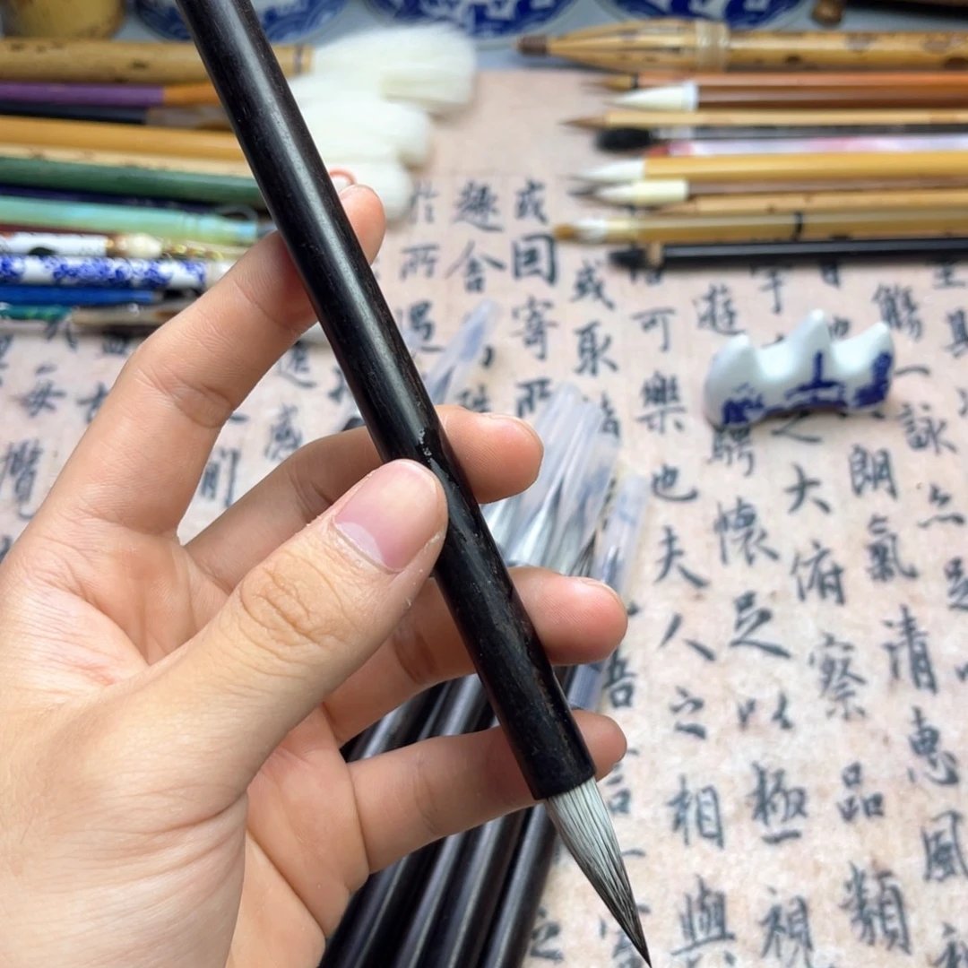 单支一级白尖雪狐毛笔