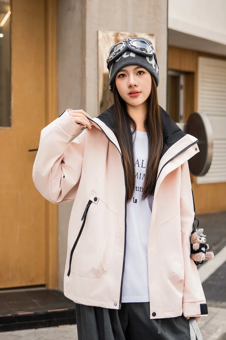 【小熊布朗尼】初高中学生女童新款软壳机能风宽松休闲外套78002