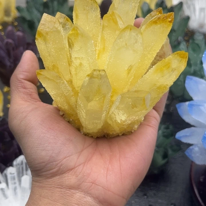 琉璃手工艺品幽*晶簇