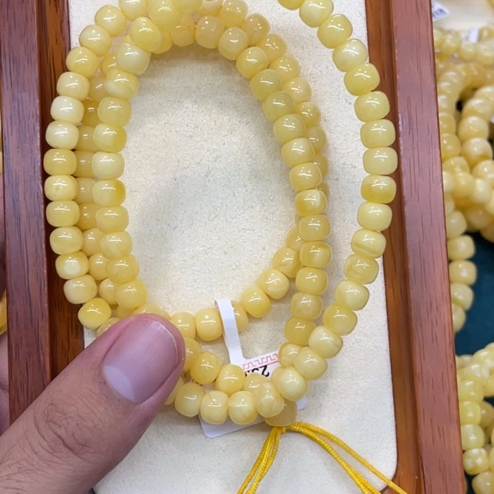 手链蜜蜡未镶嵌蜜蜡108