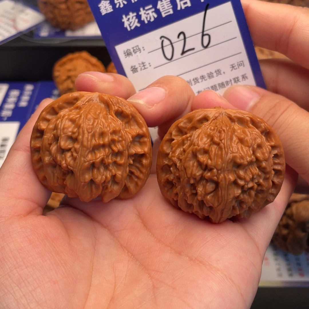 文玩核桃把件白狮子41尺