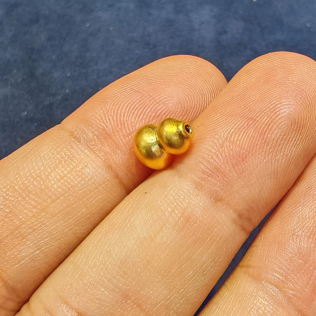 【老王黄金】足金999 葫芦足金配件   PAZ345