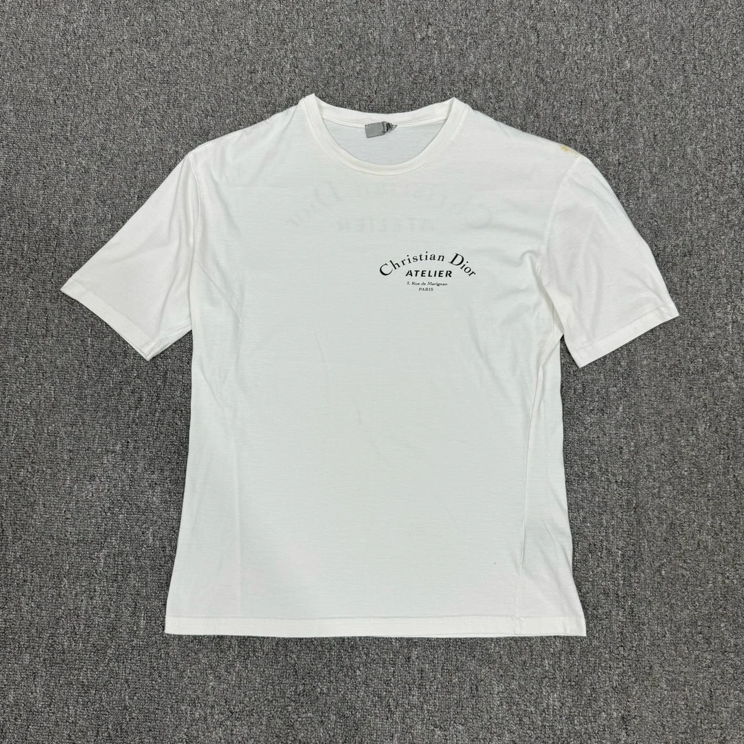 99新 DIOR/迪奥 nz logo前后标语印花短袖 XS码98新 10357859