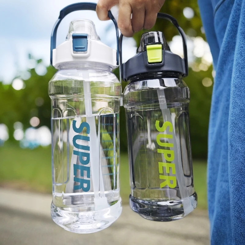 户外运动水杯子爆款2025新款2000ml大容量男士健身专用顿顿杯水壶