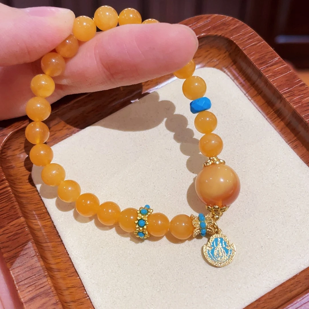 蜜蜡手链未镶嵌手串