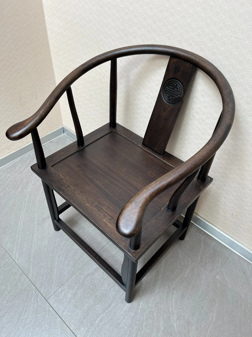 【大围椅】新中式实木椅子简约桌椅茶椅实木椅书椅