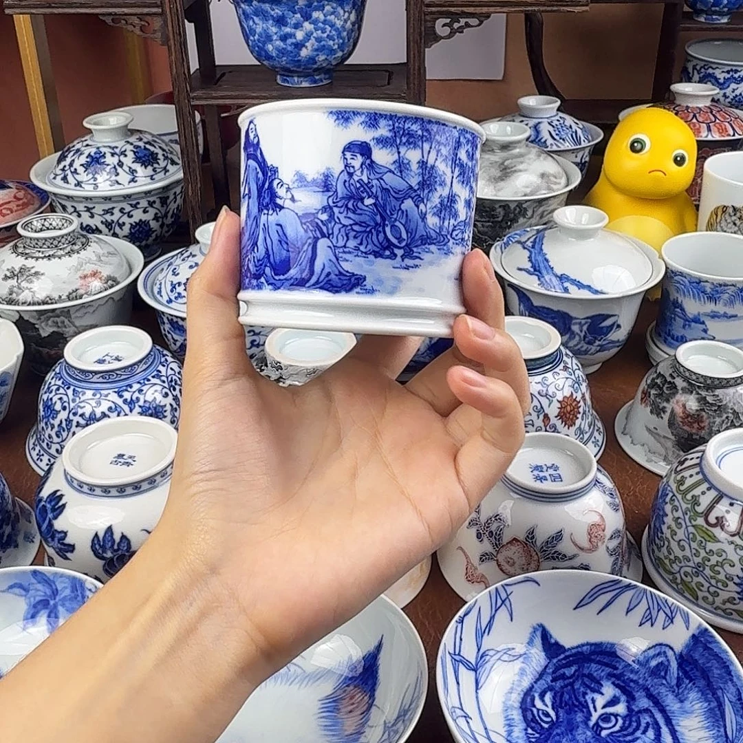 沧***粟景德镇陶瓷手绘作品