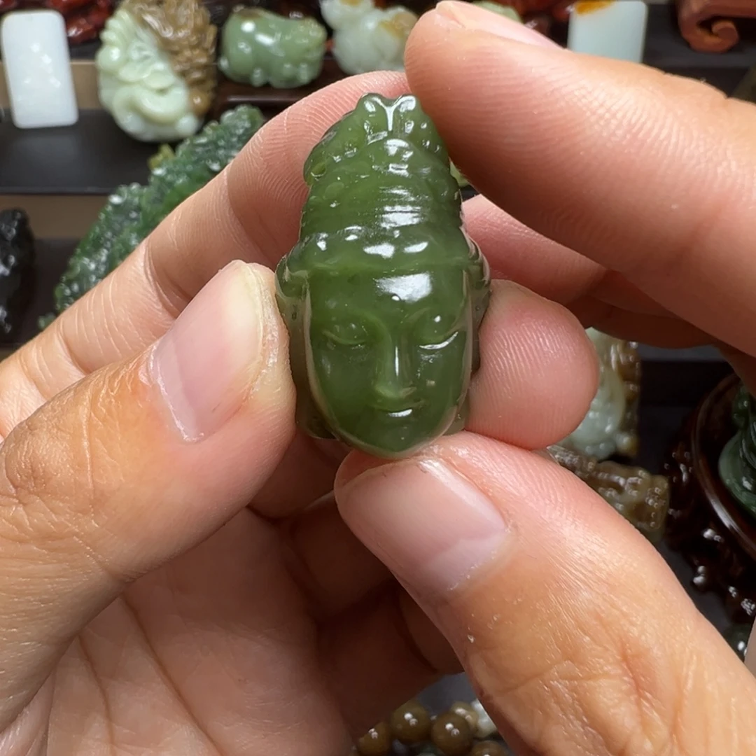 和田玉未镶嵌挂件