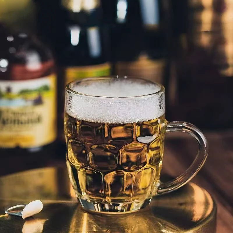 【买一送一】玻璃杯菠萝啤酒杯扎啤大容量水杯加厚茶杯耐热喝水套装