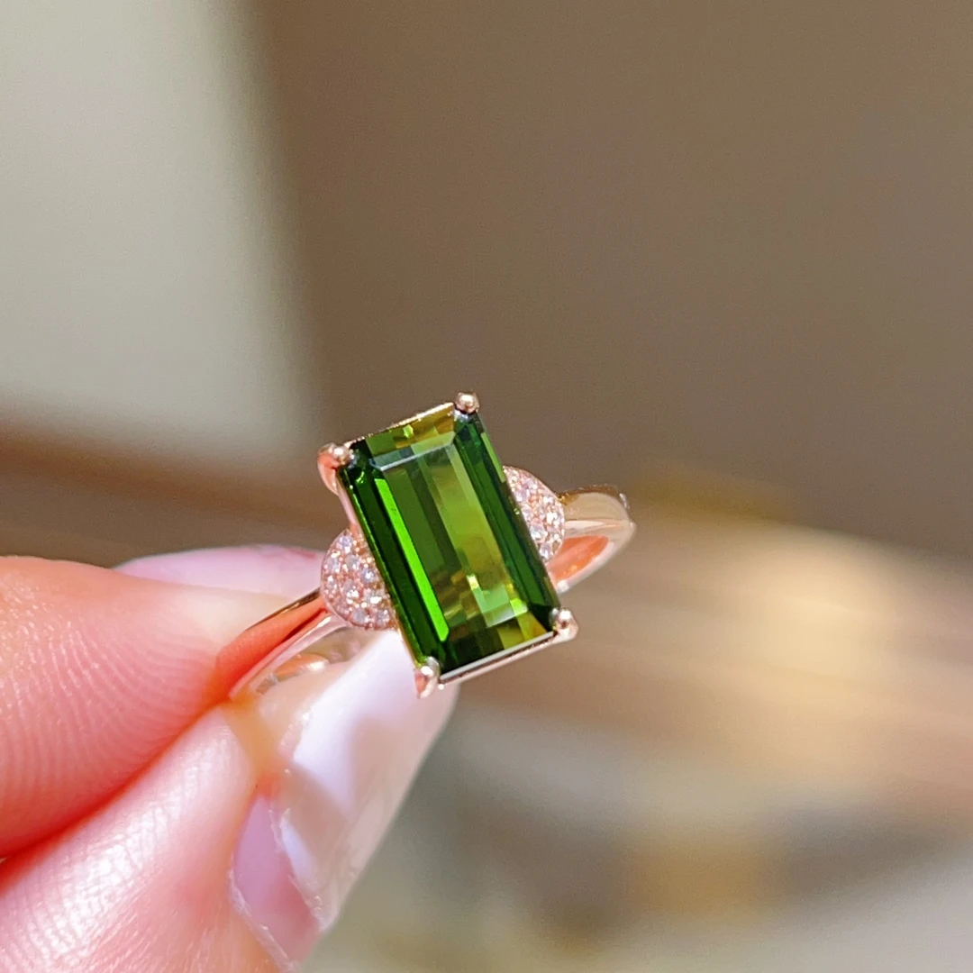 2.49ct 18k玫瑰金碧玺戒指 2700