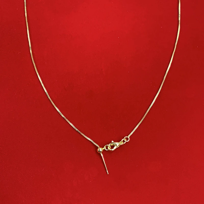 合金项链 【七七甄选】盒子链 精美女士时尚百搭合金链