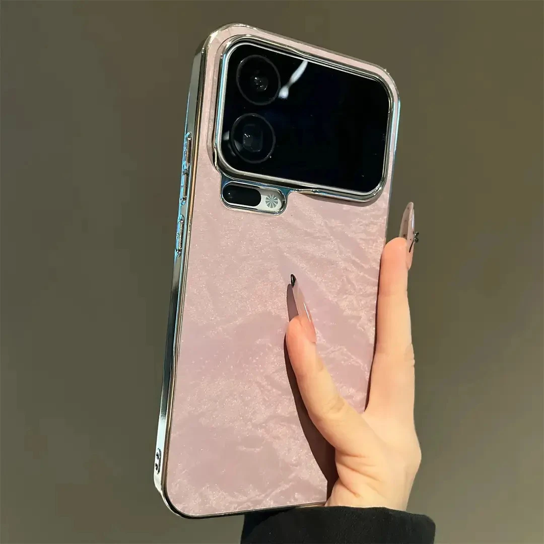 适用小米17promax手机壳肤感丝绒纹韩系17pro极简款电镀边框大孔