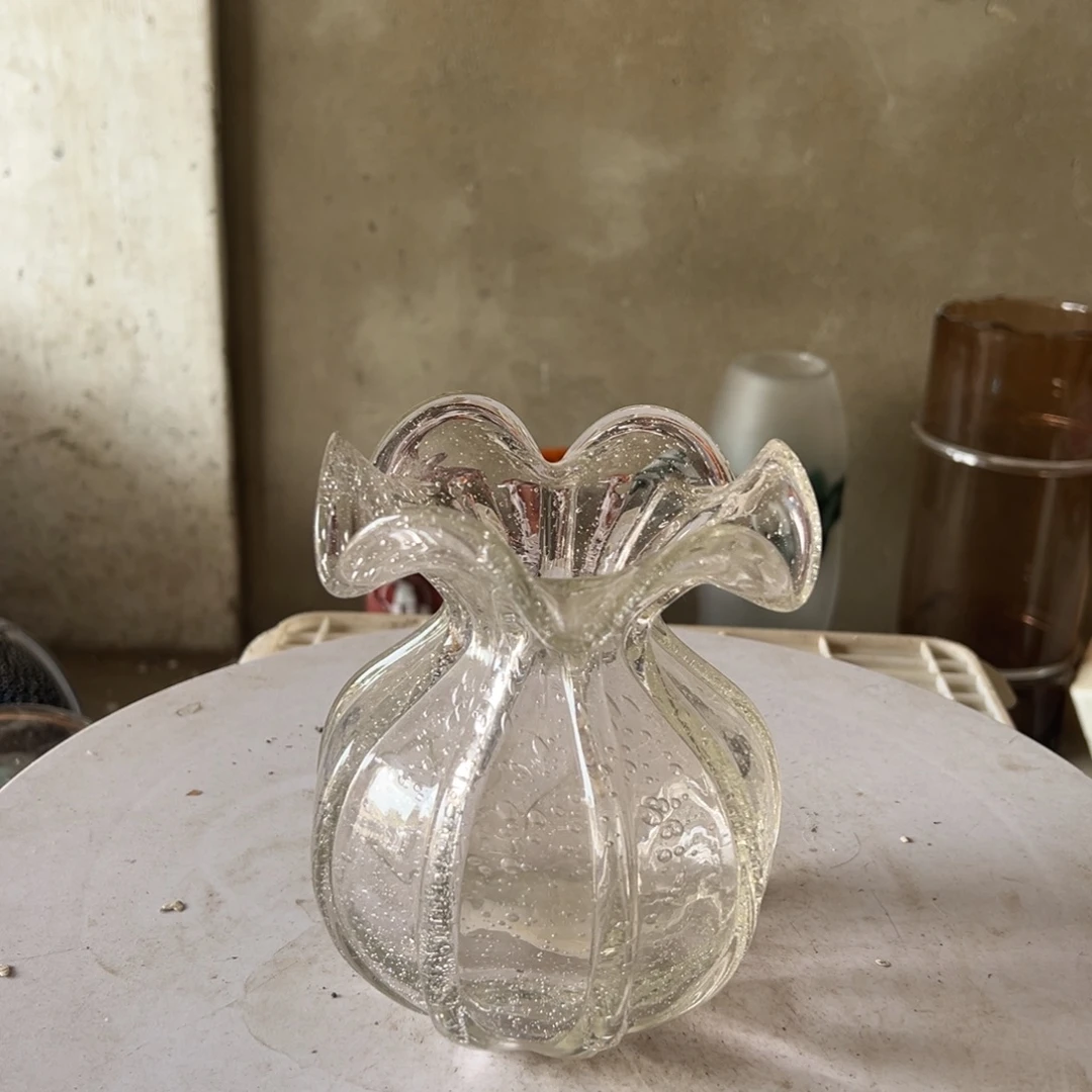 弘扬琉璃花器微瑕高度16