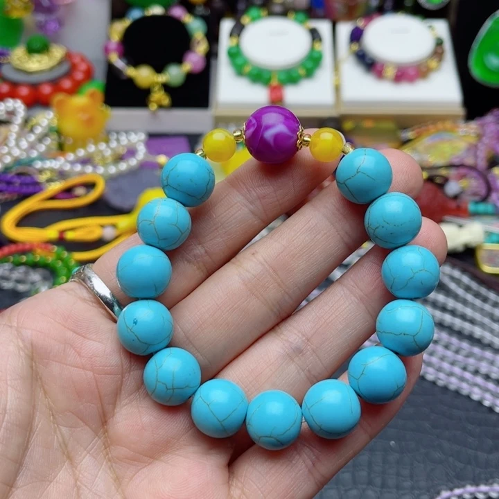 树脂制品36号蓝色手串
