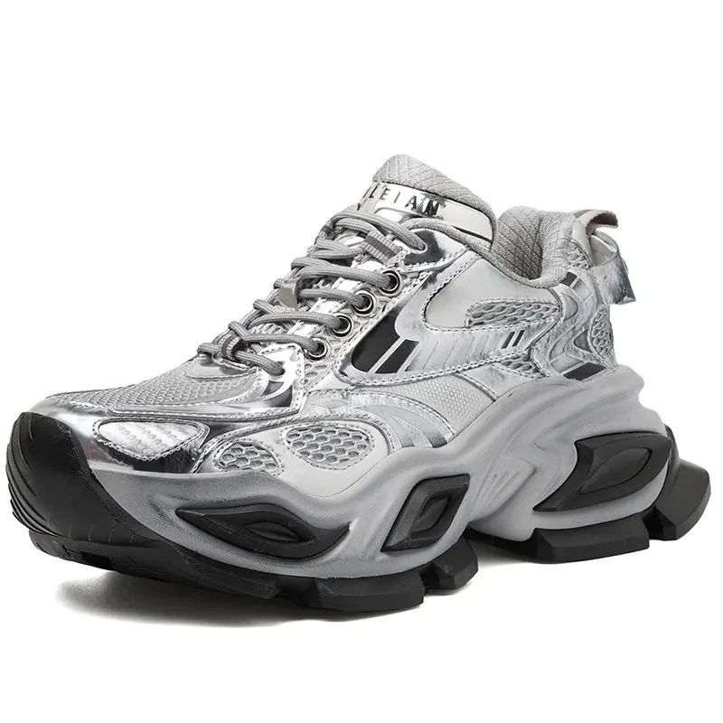 【老王】新款厚底增高老爹鞋异瞳重机甲系列猫眼鞋2025情侣款休闲运