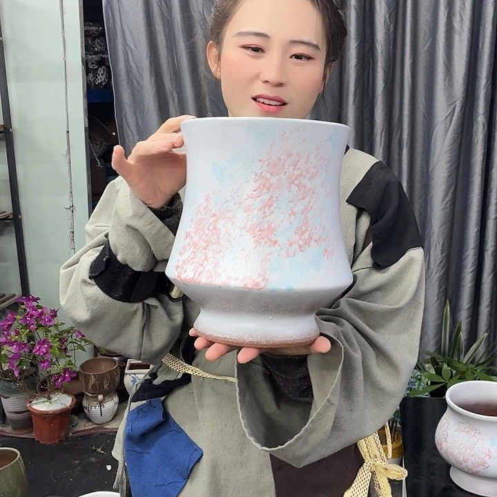 19×24 -粗陶花盆有孔-买买买