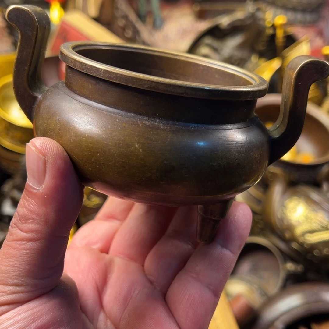 茶壶香炉铜器摆件