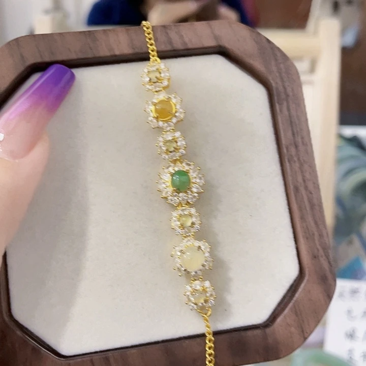 颈饰未镶嵌翡翠天然翡翠Ａ货