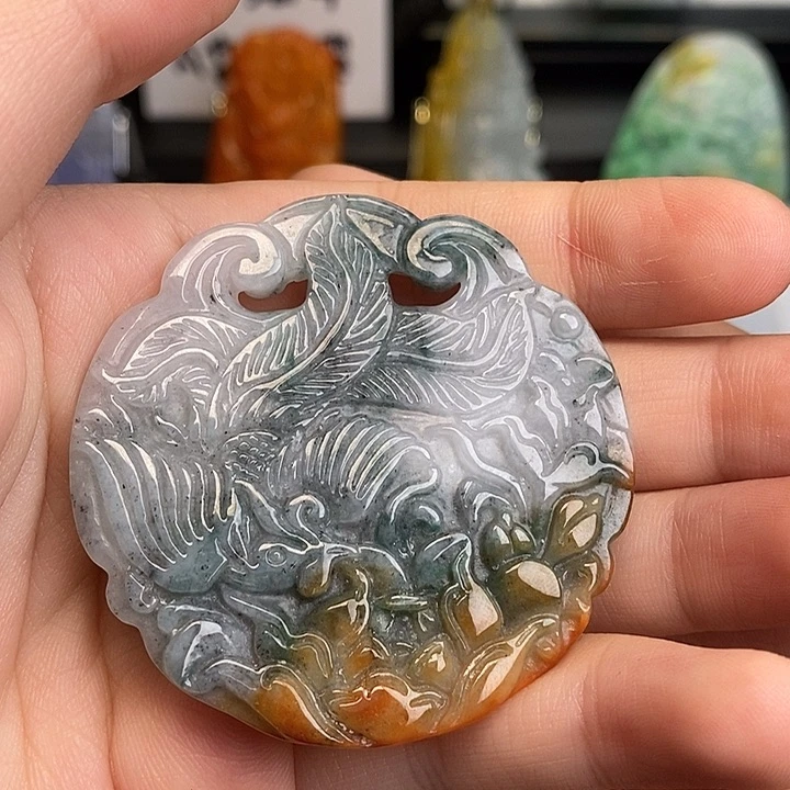 颈饰未镶嵌翡翠翡翠A货