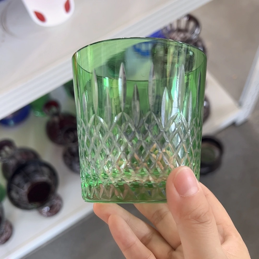 水晶玻璃高脚款微瑕一个