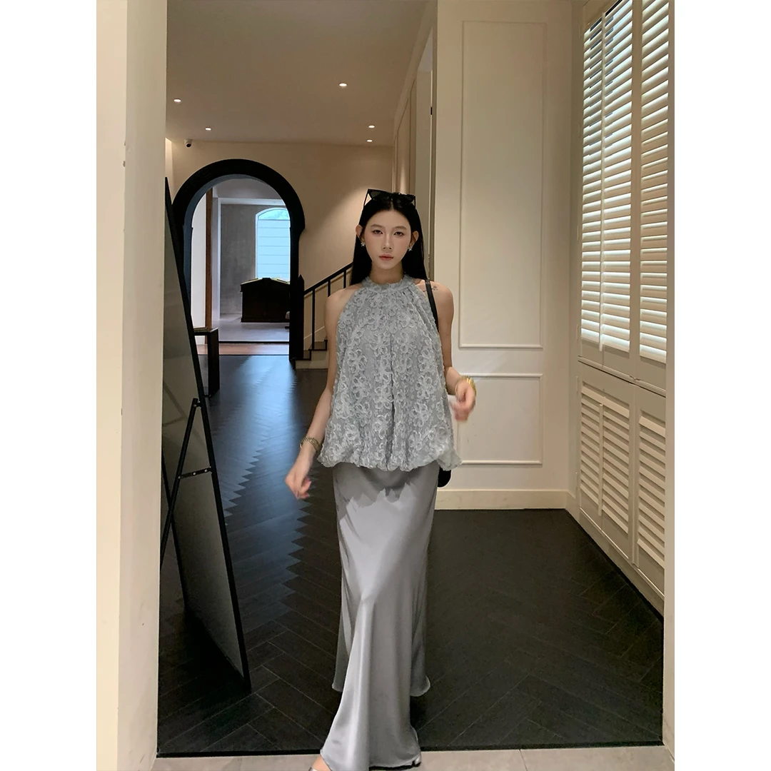 70不是七十【曼塔轻盈】春夏韩系气质斜裁修身显瘦鱼尾半身裙