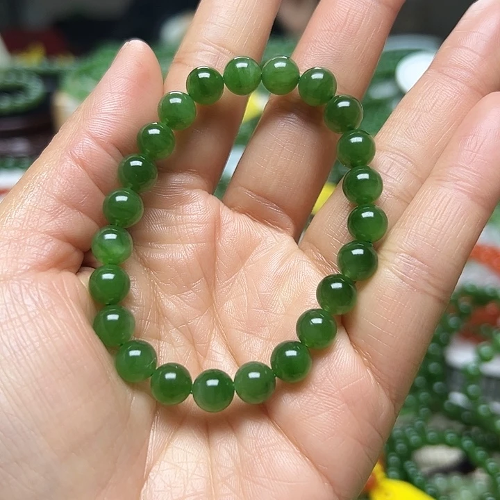 和田玉（碧玉）未镶嵌手链