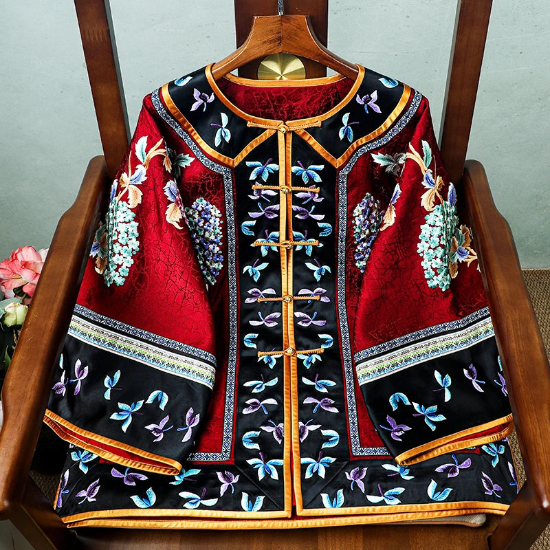 重工满绣太太服传统外套