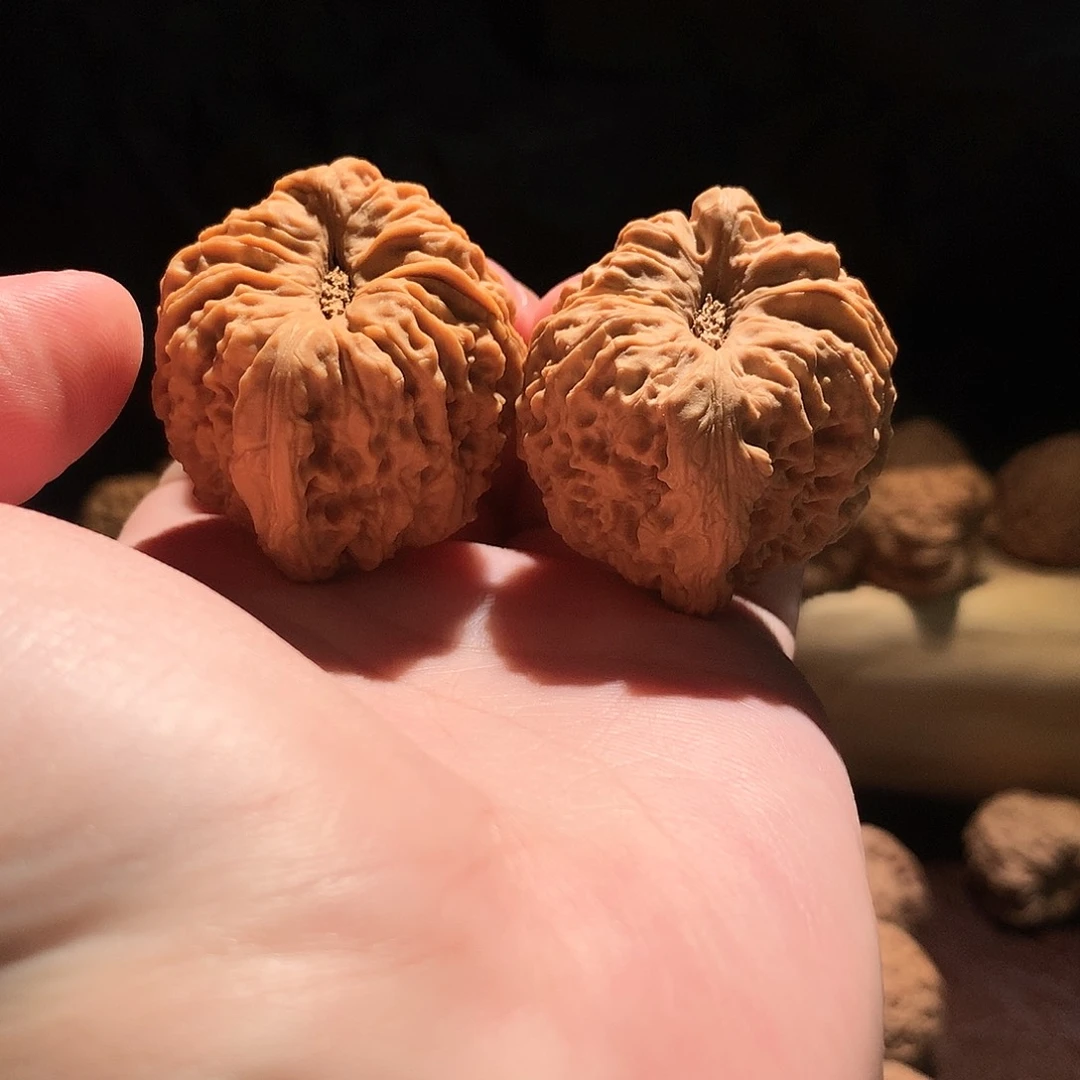 把件文玩核桃41南疆凹底