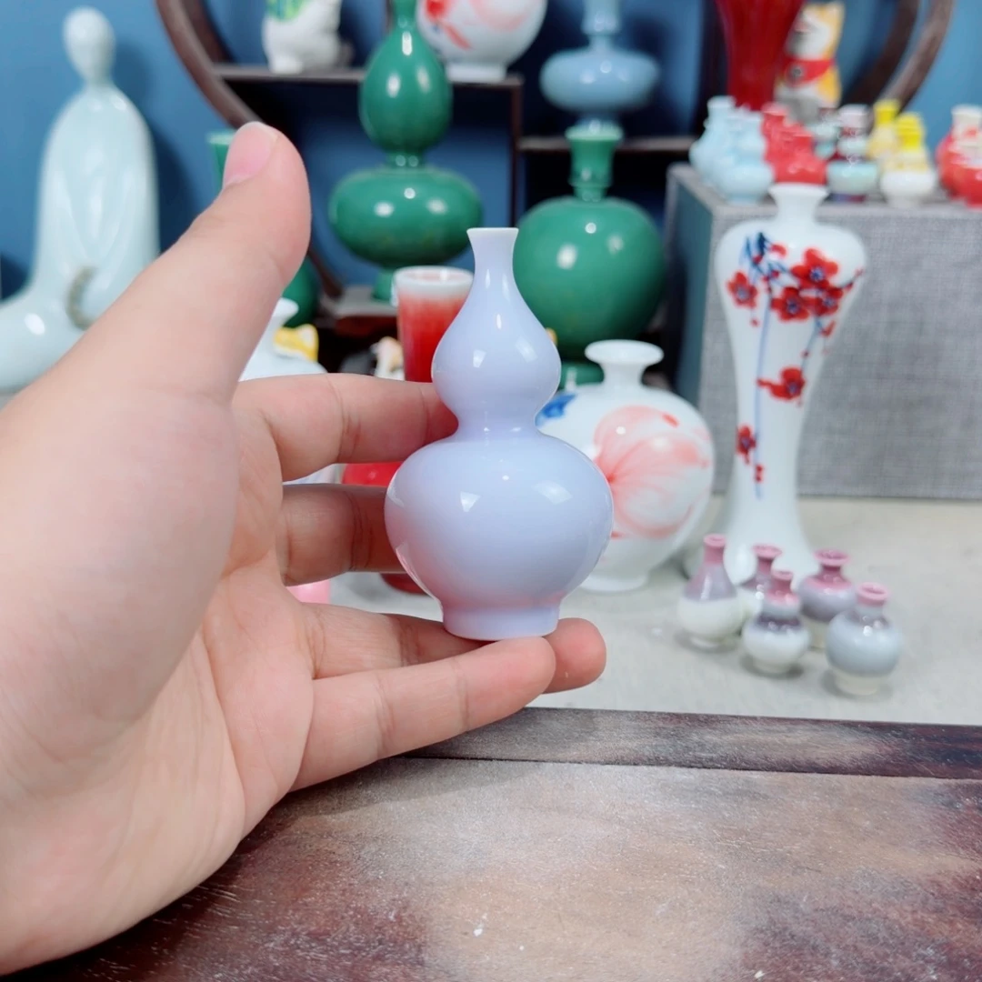 陶瓷手工小花器摆件