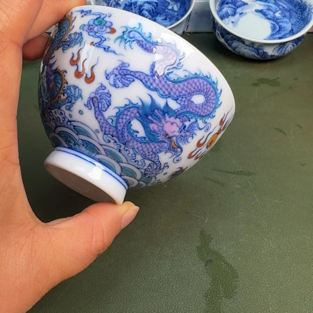 瓷景德镇纯手绘茶具圆圆208