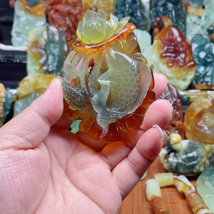 热***活蛇纹石玉未镶嵌吊坠(不含链)