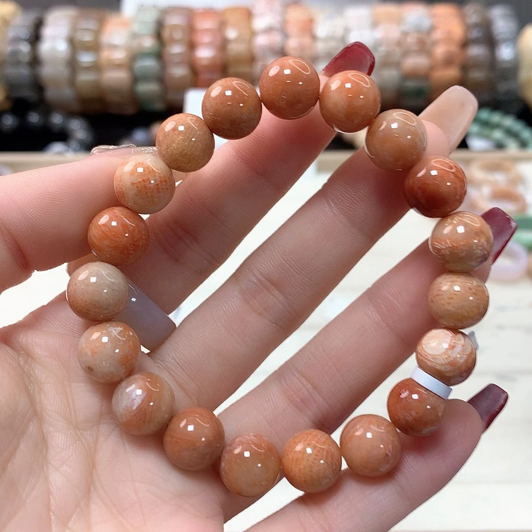 硅化珊瑚（珊瑚玉）手链未镶嵌莫*286