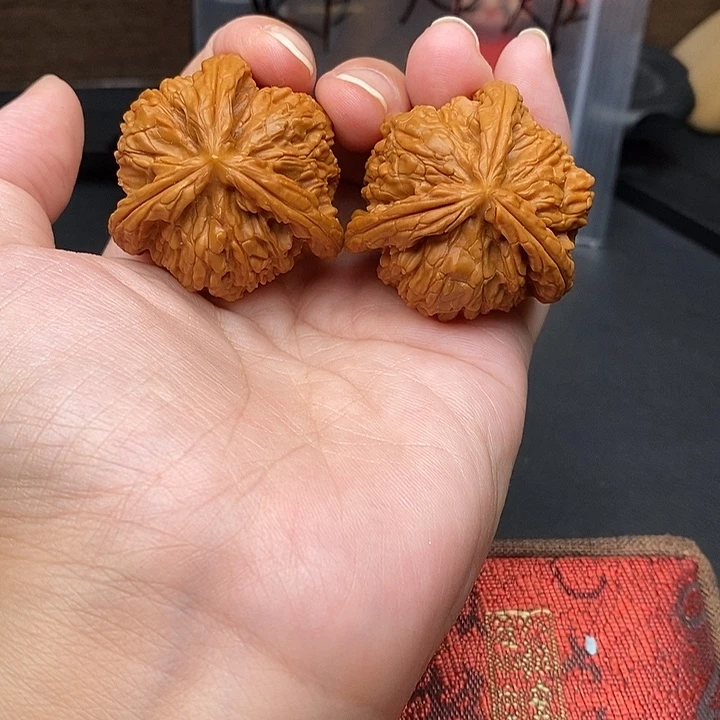 景***化把件文玩核桃白奔