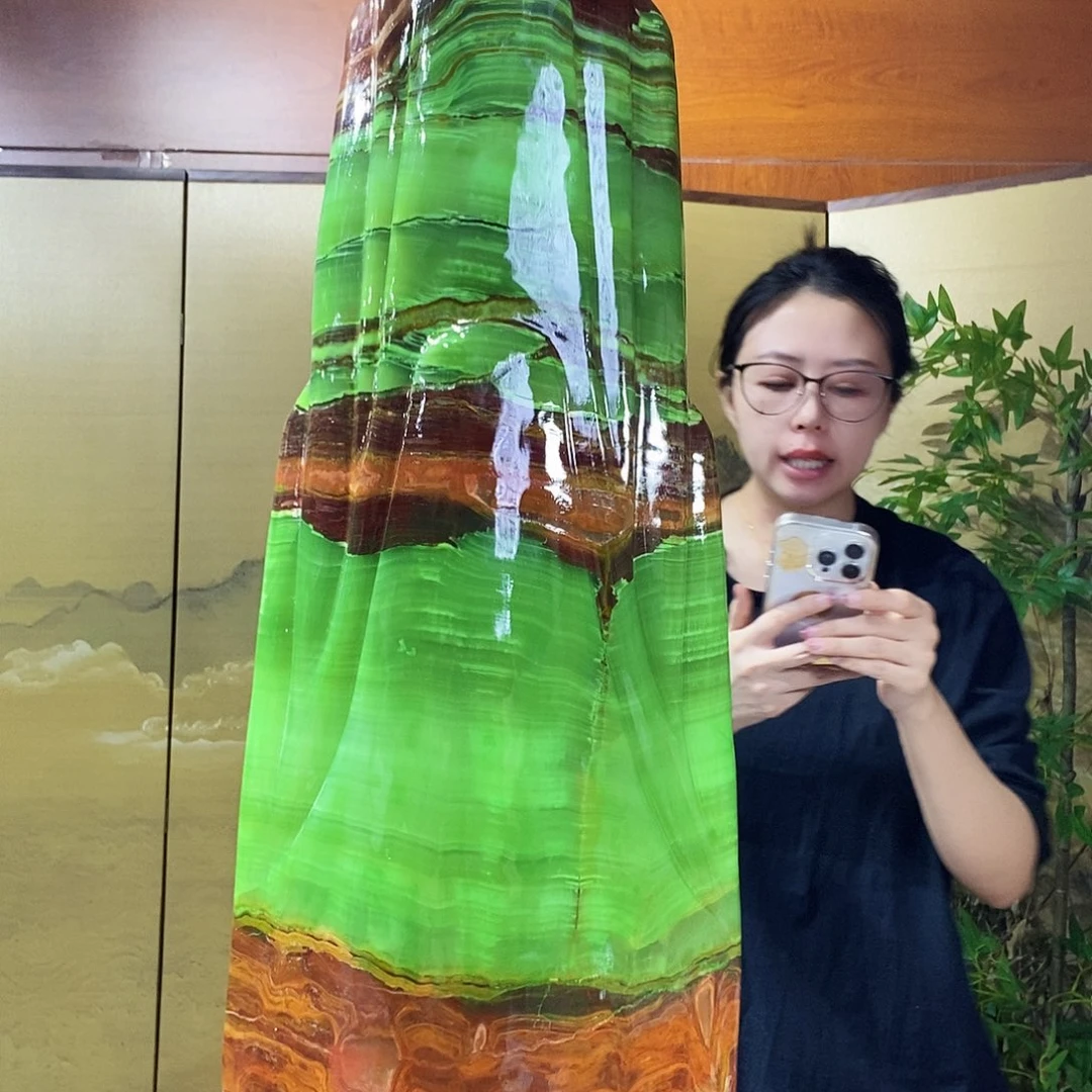石材山水画作品摆件