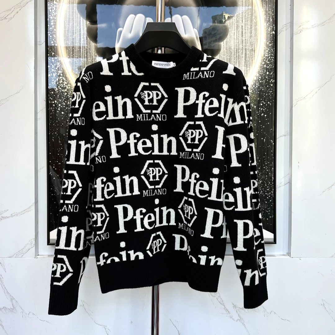 阔【PP打底衫】秋冬季男士潮流圆领时尚休闲保暖高奢内搭毛衫8138