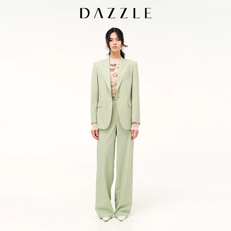【精选】DAZZLE地素 精纺羊毛chic小西装西服外套女2E1F502