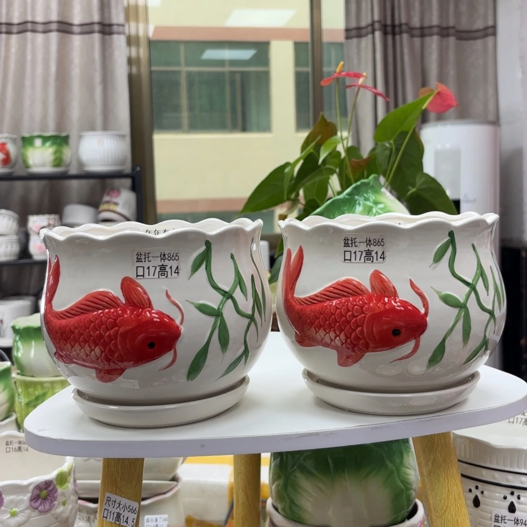 @夏西陶瓷花盆@@5865