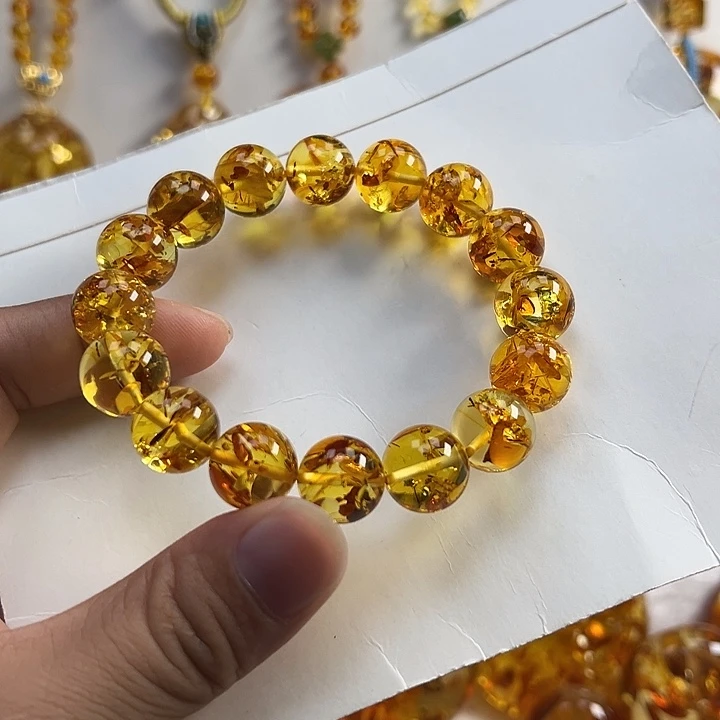 琥珀（花珀）未镶嵌项圈