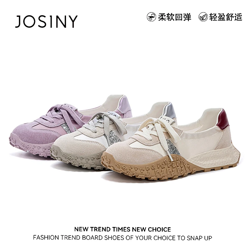 卓诗尼高颜值真皮德训鞋女款2025夏季新款舒适软底不累脚芭蕾舞鞋