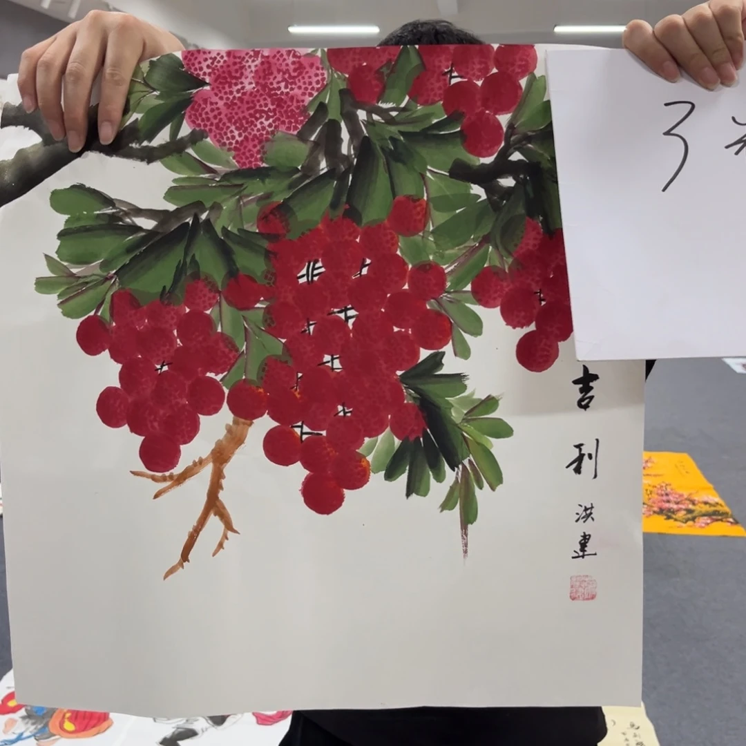 国画国画老师手绘作品