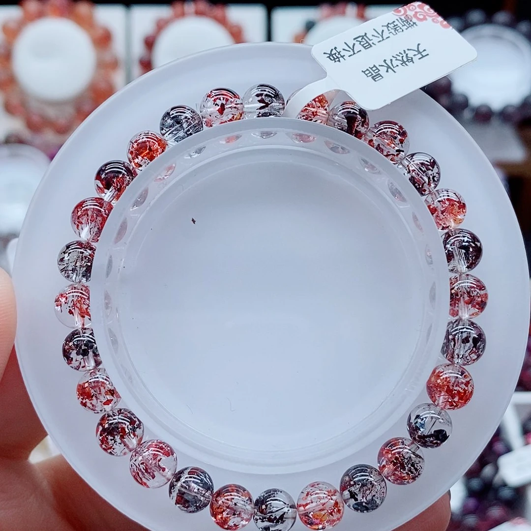 水晶手串未镶嵌彩莓毒液超七