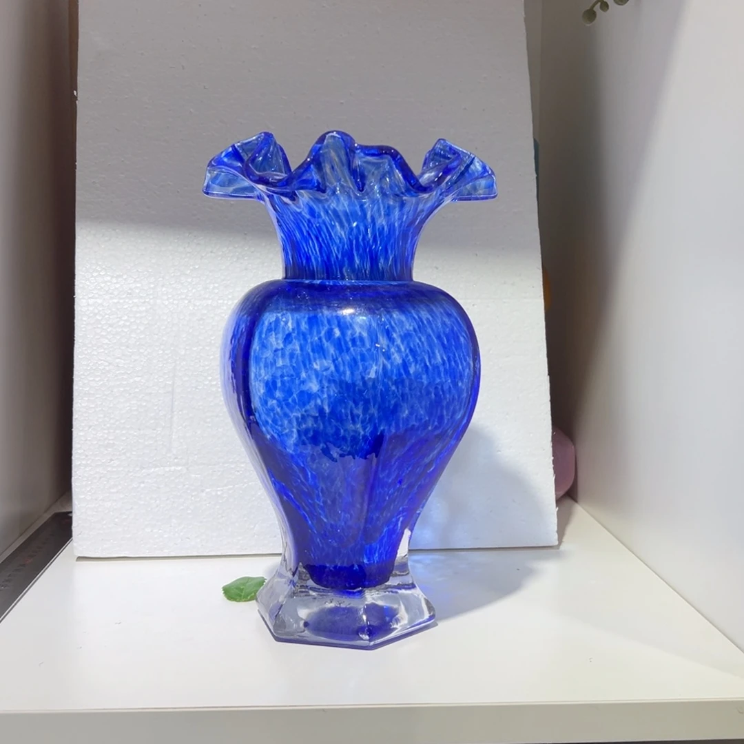 琉璃纯手工制作工艺品高24，内口径6