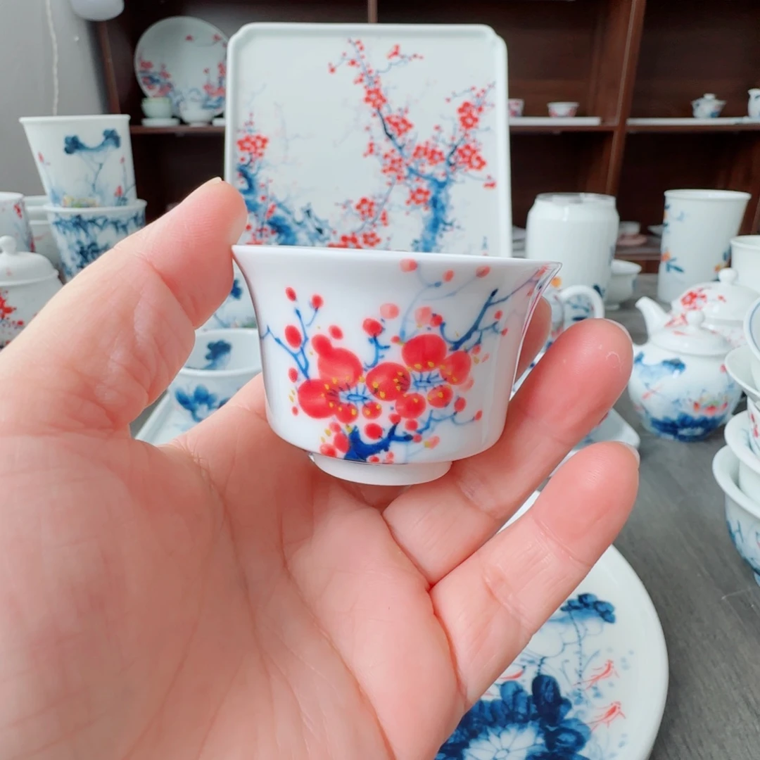 景德镇釉下青花五彩手绘