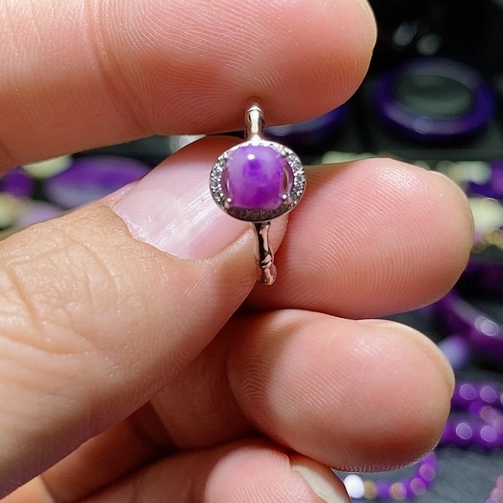 苏纪石（舒俱来）戒指银S925镶嵌