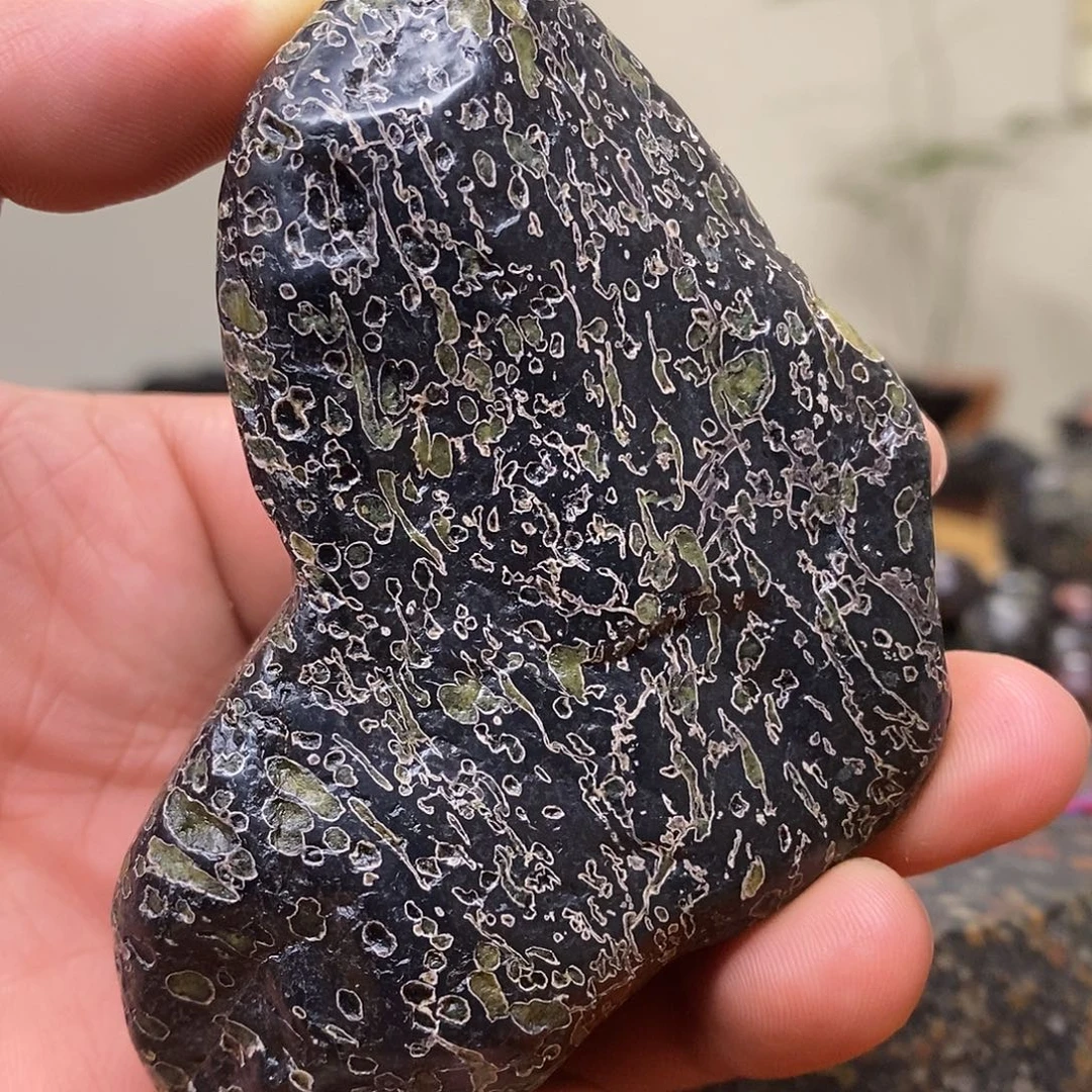 豫石匠梅花玉小鼻嘎随形手把压书石茶宠