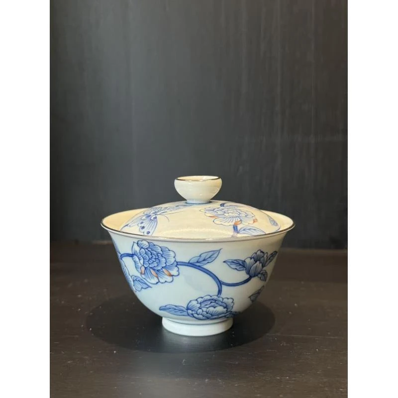 雨溪山房 花团锦簇盖碗 YX10617