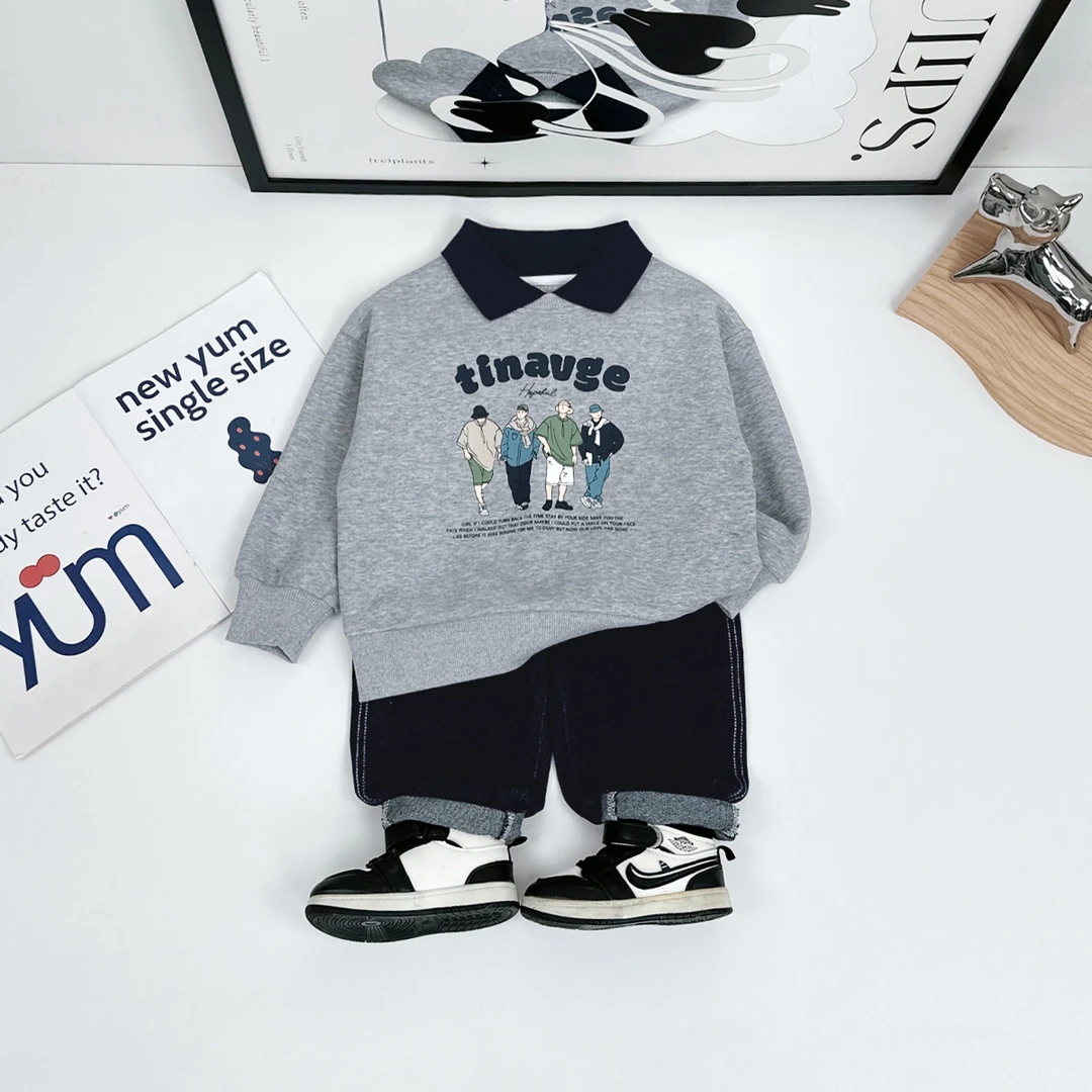 儿童卫衣长袖2025新款春装男童春秋上衣潮 HZ25003 悠悠童话童装