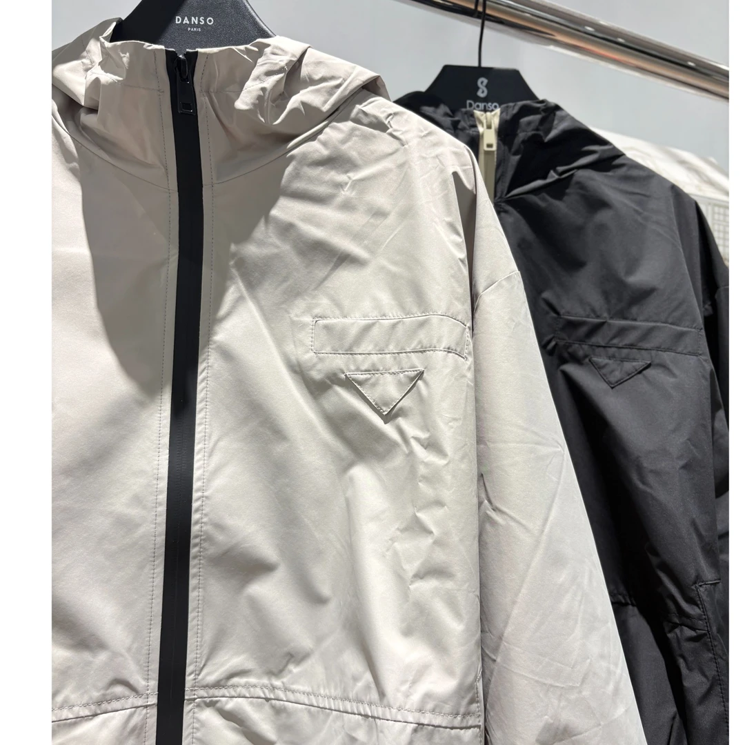DANSO玉美华时尚设计百搭气质长袖短外套冲锋衣女RD0168